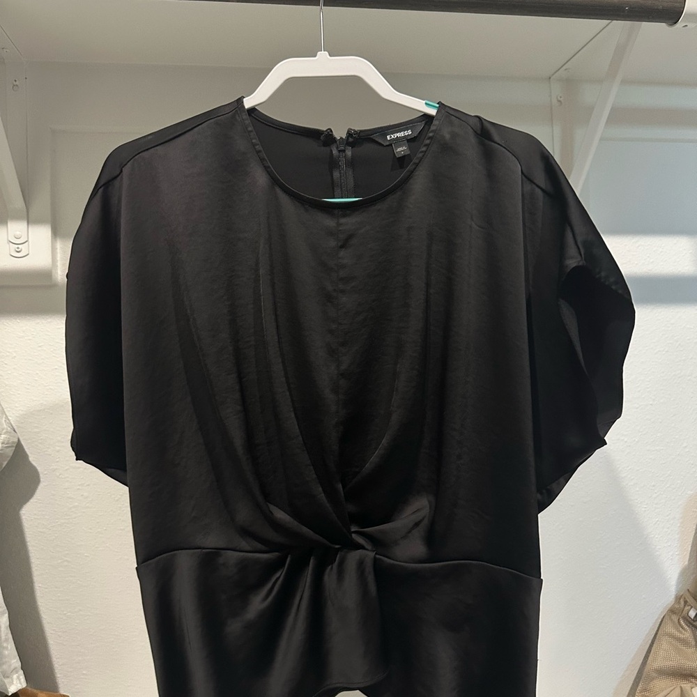 Express Elegant Black Blouse
